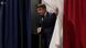 French President Emmanuel Macron leaves the voting booth Sunday, June 19, 2022 French President Emmanuel Macron leaves the voting booth Sunday, June 19, 2022