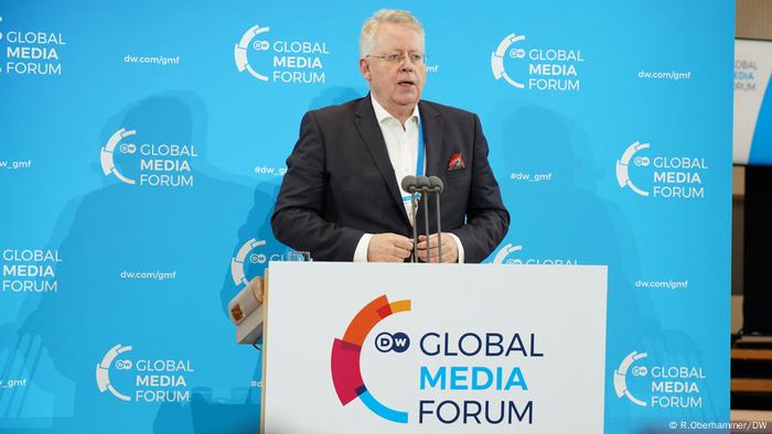 DW's Director General Peter Limbourg at the 2022 Global Media Forum