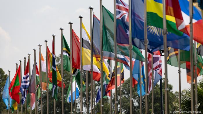 Flags of Commonwealth countries taking part in the CHOGM summit