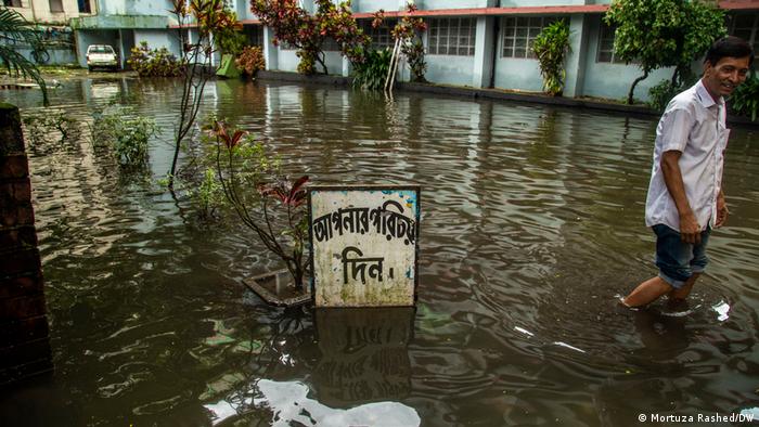 Bangladesch Überflutungen durch den Monsunregen