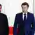 Christian Jacob (l) and Emmanuel Macron (r)