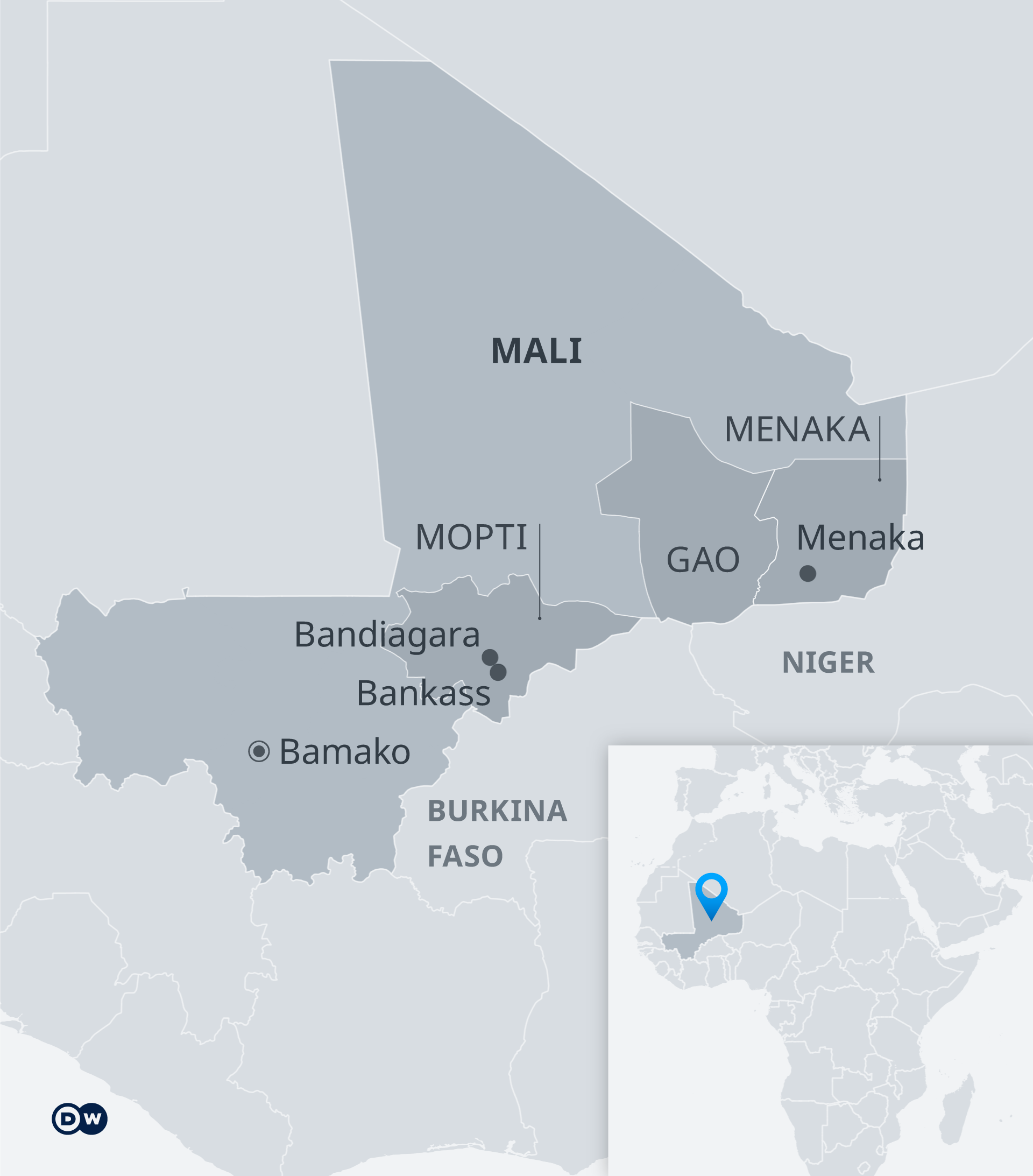 Karte Mali EN