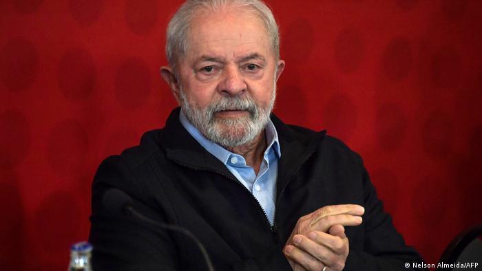 Luiz Inacio Lula da Silva pictured at the launch of his government program guidelines for the October elections