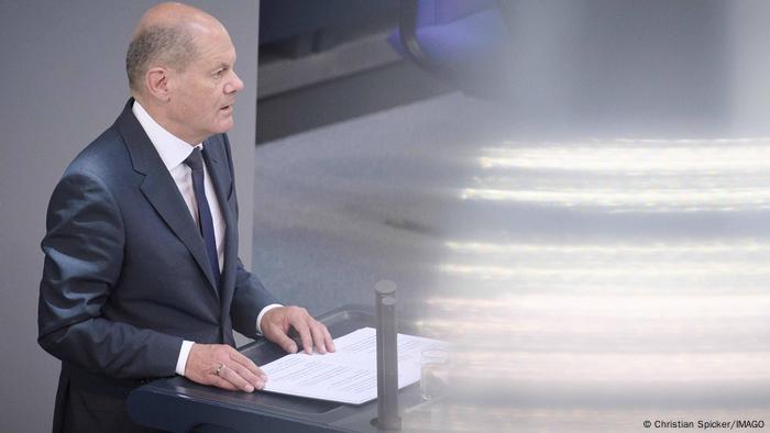 Germany Plenary session in the Bundestag in Berlin Bundeskanzler Olaf Scholz