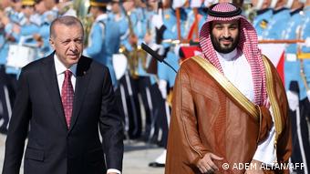 Türkei Präsident Recep Tayyip Erdogan und Kronprinz Mohammed bin Salman