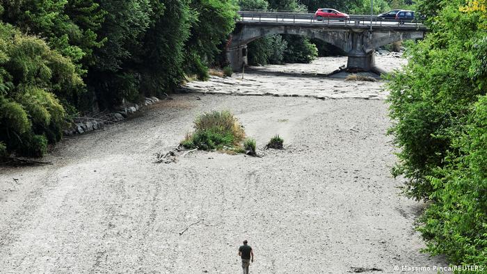Italien | Fluss Po trocknet aus