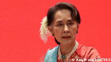 Aung San Suu Kyi in a file photo from 2019.