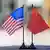 Symbolbild Flaggen China USA 