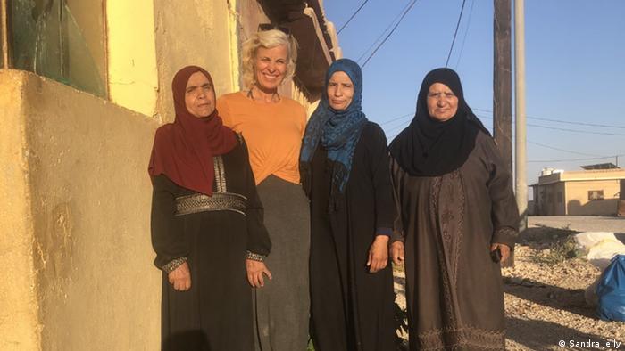 Bedouin women and social entrepreneur Sandra Jelly in Jordan