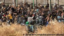 Migranten in der spanischen Nordafrika-Exklave Melilla