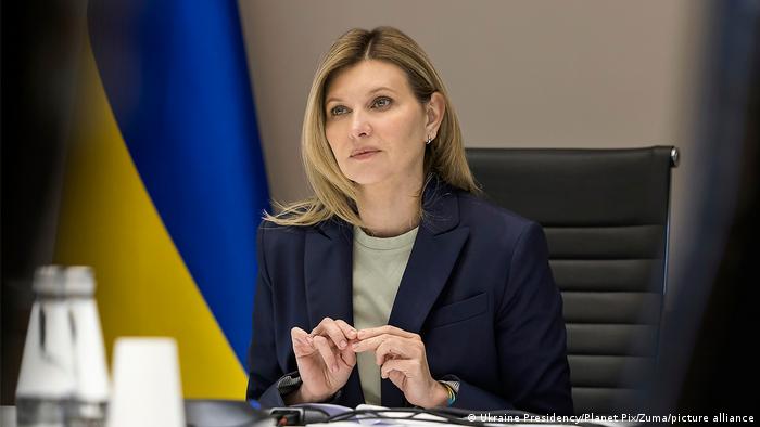 Die ukrainische First Lady Olena Selenska 