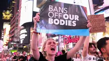 People protest the Supreme Court decision to overturn Roe v Wade abortion decision in New York City, New York, U.S., June 24, 2022. Picture taken June 24, 2022. REUTERS/Caitlin Ochs
