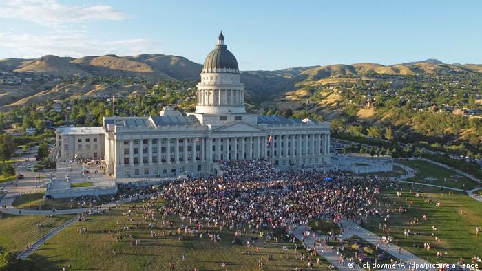 USA Salt Lake City Protest gegen Abtreibungs-Urteil des Supreme Court 