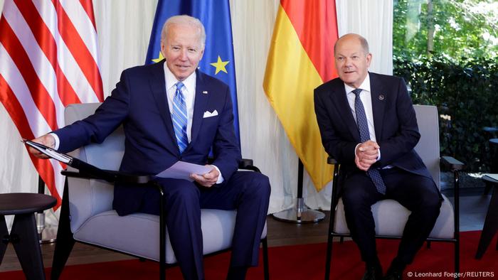 Joe Biden i Olaf Scholz