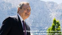 June 27, 2022, KRUEN: This handout picture made available by the Chigi Palace Press Office shows Italian Prime Minister Mario Draghi on the occasion of the first day of the G7 Summit at Elmau Castle in Kruen, Germany, 26 June 2022. Germany is hosting the G7 summit at Elmau Castle near Garmisch-Partenkirchen from 26 to 28 June 2022. .ANSA/ CHIGI PALACE PRESS OFFICE/ FILIPPO ATTILI. (Credit Image: © ANSA via ZUMA Press