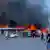 ساختمانی در شعله‌های آتش: حمله موشکی روسیه به مرکز خرید در اوکراین