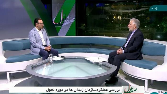 غلامعلی محمدی، رئیس سازمان زندان‌های جمهوری اسلامی در یک برنامه‌ تلویزیونی