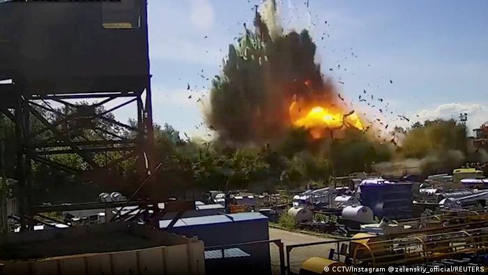 Imagen de ataque ruso con misiles en Ucrania