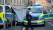 Two police vans covering the crime scene outside the Landgericht state courtroom in Bonn, Germany, on June 28, 2022. A severed head was deposited outside the building. Two police vans covering the crime scene outside the Landgericht state courtroom in Bonn, Germany, on June 28, 2022. A severed head was deposited outside the building.