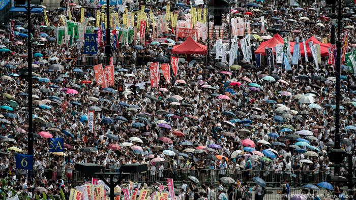 Hongkong China Unabhängigkeit Jahrestag 2014 Protest