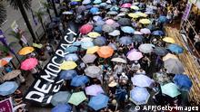Акция протеста в Гонконге в 20-ю годовщину передачи его Китаю, 1 июля 2017 года
