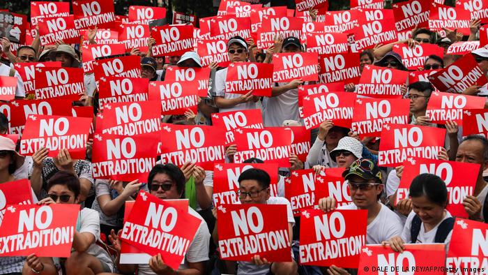 Protesta contra la Ley de Extradición en Hong Kong.