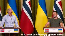 Noruega destinará 205 millones de dólares para ayudar a Ucrania a comprar gas