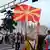 Уастници в протестите в Скопие срещу компромиса с България на френското председателство
