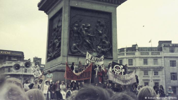 The first Pride parade in London in March 1972