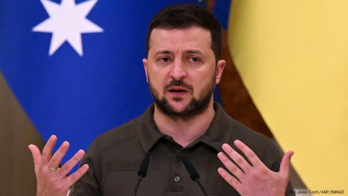 El presidente de Ucrania, Volodimir Zelenski.