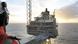 Норвежская нефтедобывающая платформа в Северном море Норвежская нефтедобывающая платформа в Северном море