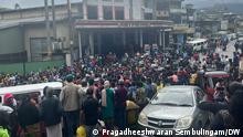 Huge crowds of people waiting for fuel outside a fuel station in Hatton, a town in Nuwara Eliya District, Central Province, Sri Lanka. Hatton, Sri Lanka, June 26, 2022
Taken by. Pragadheeshwaran Sembulingam, DW