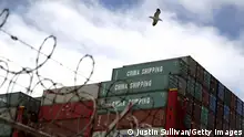 OAKLAND, CA - JUNE 20: Shipping containers sit on the the Hong Kong based CSCL East China Sea container ship at the Port of Oakland on June 20, 2018 in Oakland, California. U.S. president Donald Trump has threatened to impose 10 percent tariffs on $200 billion of Chinese imports if China retaliated against his previous tariffs on $50 billion of Chinese imports. (Photo by Justin Sullivan/Getty Images)