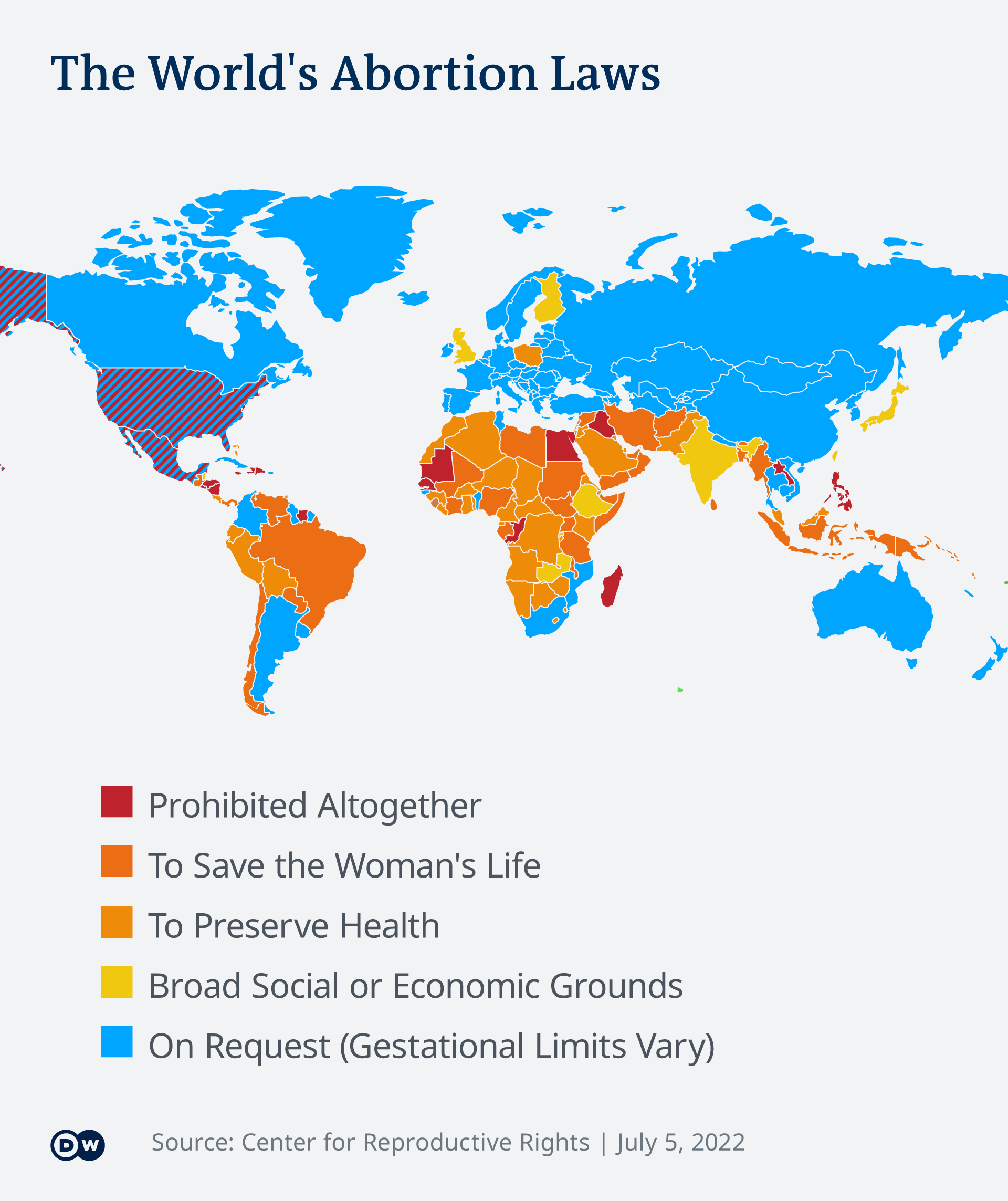 Infografik Abtreibungsrechte weltweit EN