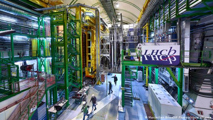 El sistema de muones del LHCb en las instalaciones del Gran Colisionador de Hadrones de la Organización Europea de Investigación Nuclear, a las afueras de Ginebra.