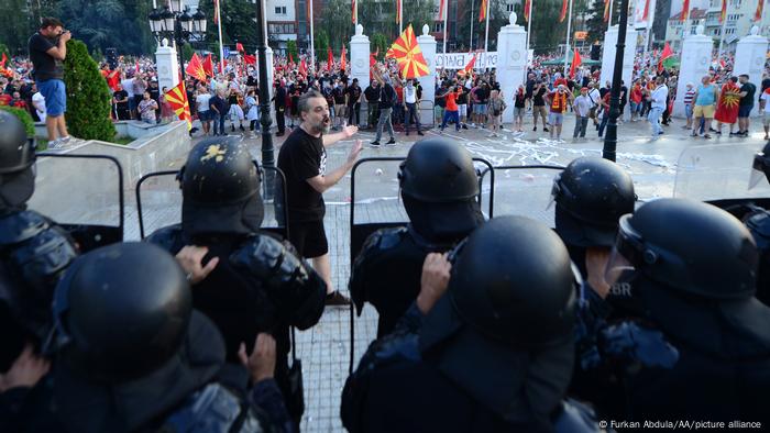 Proteste in Nordmazedonien