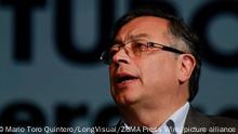 June 28, 2022, Bogota, Cundinamarca, Colombia: Colombia's President-elect Gustavo Petro gives a speach about the report of the Truth Commission, during the presentation of the final report of the commission, in Bogota, Colombia, June 28, 2022. Photo by: Mario Toro/Long Visual Press (Credit Image: Â© Mario Toro Quintero/LongVisual via ZUMA Press Wire