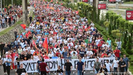 Demonstrations against ‘Bulgarianisation’ in Skopje