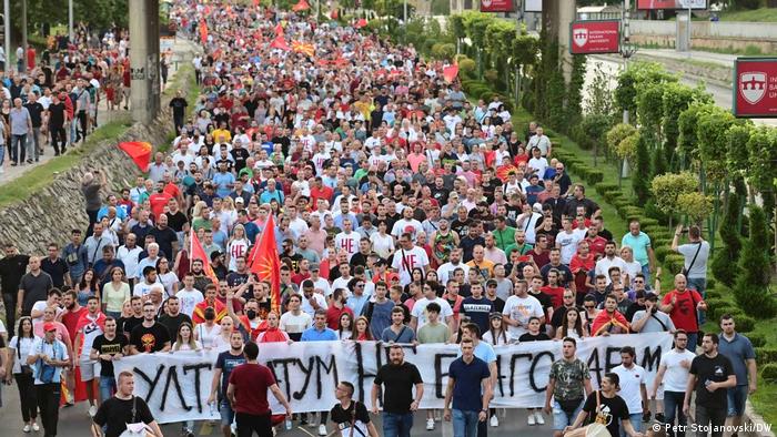 Nordmazedonien Proteste in Skopje