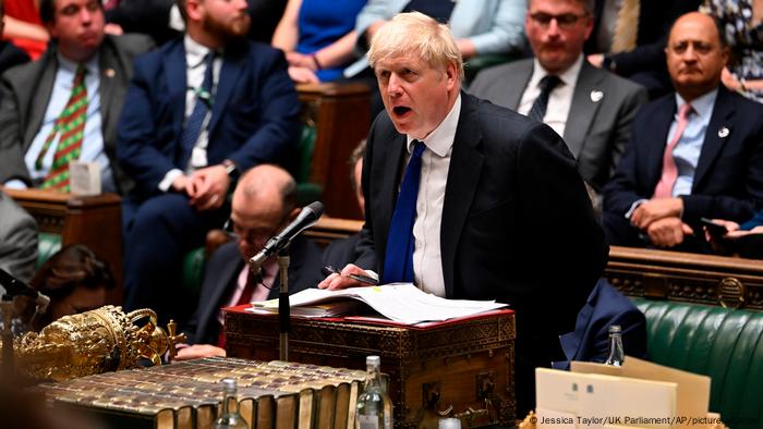 Boris Johnson im UK Parlament