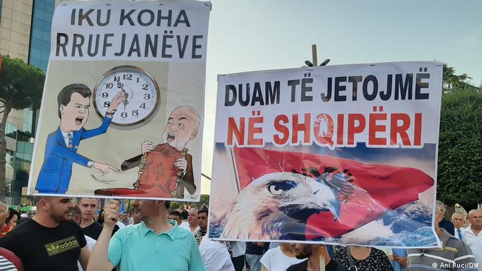 protest in Tirana 
