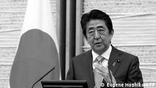 Japanese Prime Minister Shinzo Abe speaks during a press conference at the prime minister's office in Tokyo on May 4, 2020. - Japan's prime minister on May 4 extended a state of emergency over the coronavirus until the end of May, as the government warned it was too soon to lift restrictions. (Photo by Eugene Hoshiko / POOL / AFP)