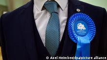 Conservative Party leadership. Embargoed to 0001 Monday April 08 File photo dated 6/5/2016 of a Conservative Party rosette. Potential rivals in the race to succeed Theresa May have stressed their desire to win over young voters to the Conservative cause. Issue date: Monday April 8, 2019. Big hitters including Cabinet ministers are among dozens of Tory MPs to back a new report setting out proposals to appeal to younger voters. See PA story POLITICS Tories. Photo credit should read: Hannah McKay/PA Wire URN:42195804