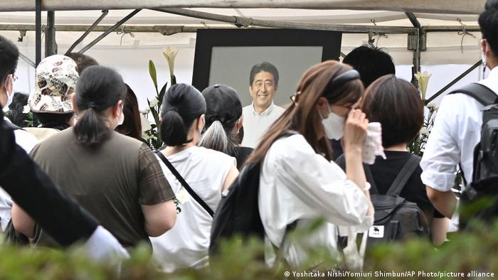 Funeral del ex primer ministro japonés Shinzo Abe, asesinado el 8 de julio de 2022 en Nara. (12.07.2022).
