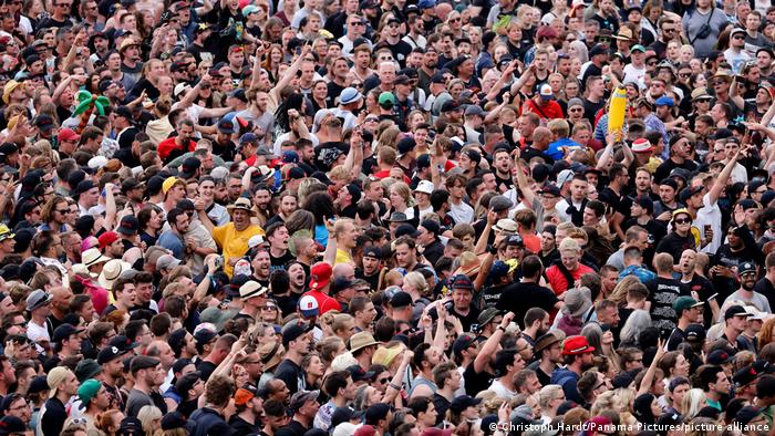 Germany |  Spectators celebrate Rock am Ring 2022. 