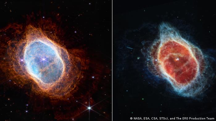 James Webb Space Telescope - NASA & ESA| Live-Bilder | Southern Ring Nebula in near- and mid-infrared light
