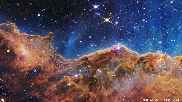 Una de las imágenes del Universo capturada por el telescopio espacial James Webb.