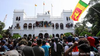 Sri Lanka Colombo | Proteste am Büro des Premierministers Ranil Wickremesinghe