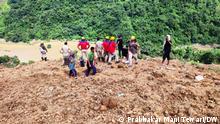 Rescue operations at the site of Landslide in Manipur. ***2.7.22