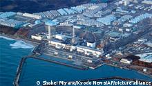 This aerial photo shows the Fukushima Daiichi nuclear power plant in Okuma town, Fukushima prefecture, north of Tokyo, on March 17, 2022. A Tokyo court on Wednesday, July 13, 2022. ordered four former executives at the utility behind the tsunami wrecked Fukushima nuclear power plant to pay 13 trillion yen ($94 billion) to the company, holding them liable for the 2011 meltdown crisis. (Shohei Miyano/Kyodo News via AP)